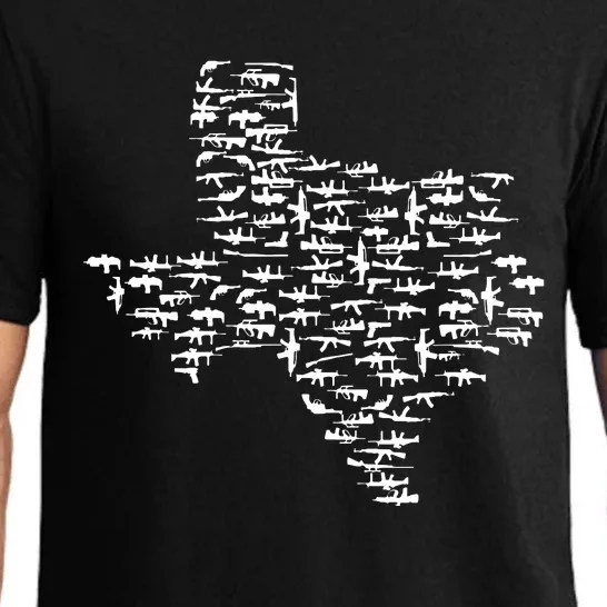 State Of Texas Made Out Of Guns Pajama Set