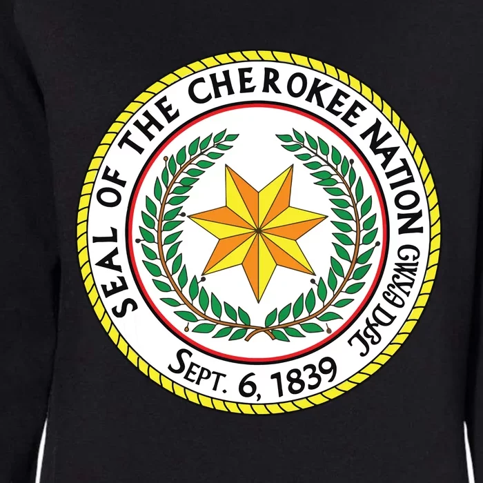 Seal Of The Cherokee Nation Cherokee Native American Pride Womens California Wash Sweatshirt