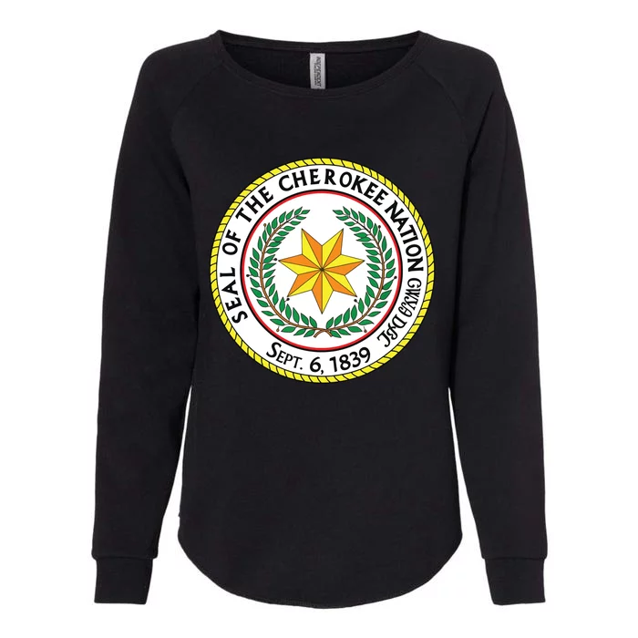 Seal Of The Cherokee Nation Cherokee Native American Pride Womens California Wash Sweatshirt