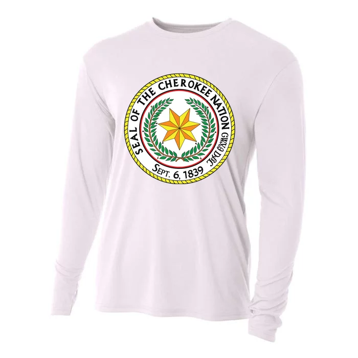 Seal Of The Cherokee Nation Cherokee Native American Pride Cooling Performance Long Sleeve Crew