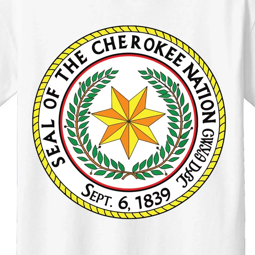 Seal Of The Cherokee Nation Cherokee Native American Pride Kids T-Shirt