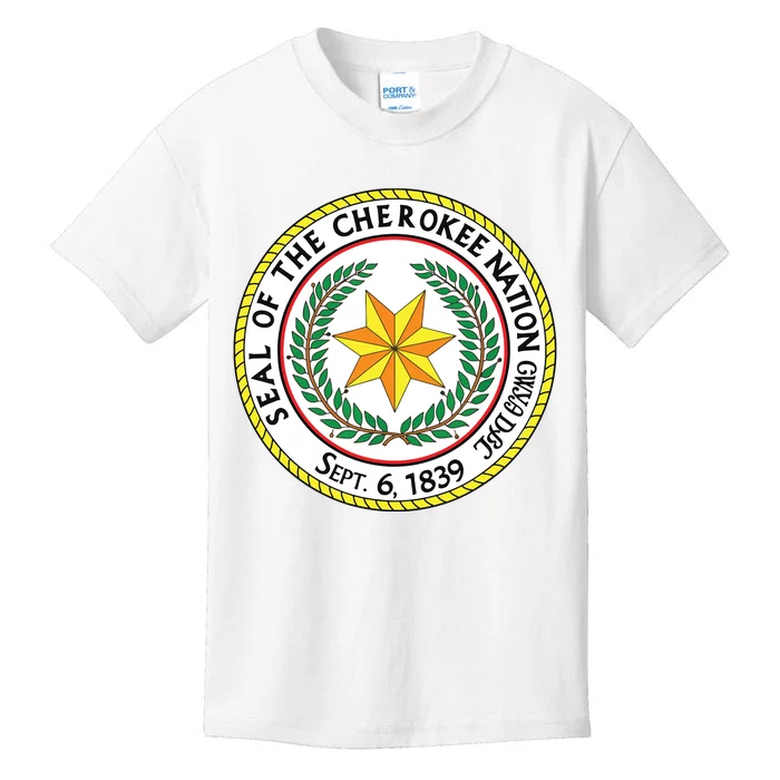 Seal Of The Cherokee Nation Cherokee Native American Pride Kids T-Shirt