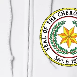 Seal Of The Cherokee Nation Cherokee Native American Pride Full Zip Hoodie