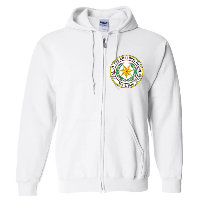 Seal Of The Cherokee Nation Cherokee Native American Pride Full Zip Hoodie