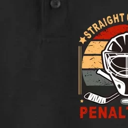 Straight Outta The Penalty Box Funny Hockey Design For Dry Zone Grid Performance Polo