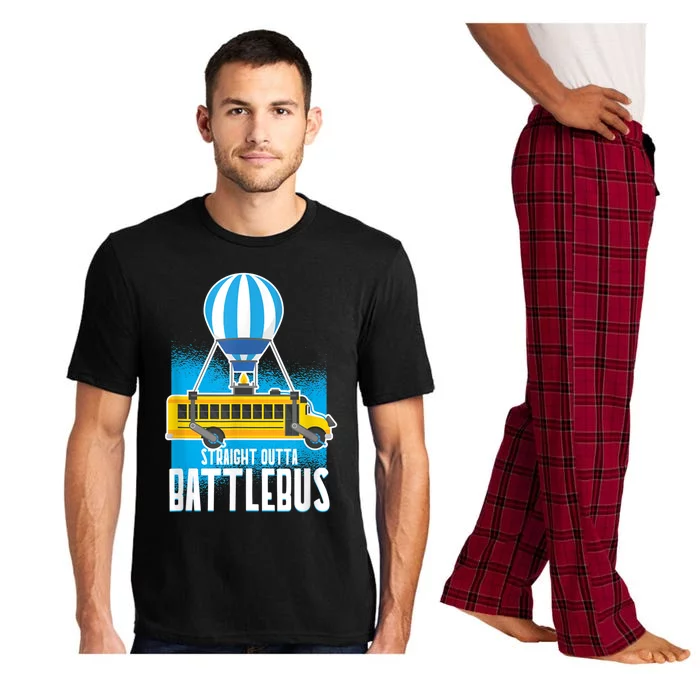 Straight Out The Battle Bus Gamer Video Pajama Set