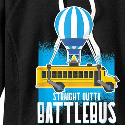 Straight Out The Battle Bus Gamer Video Women's Fleece Hoodie