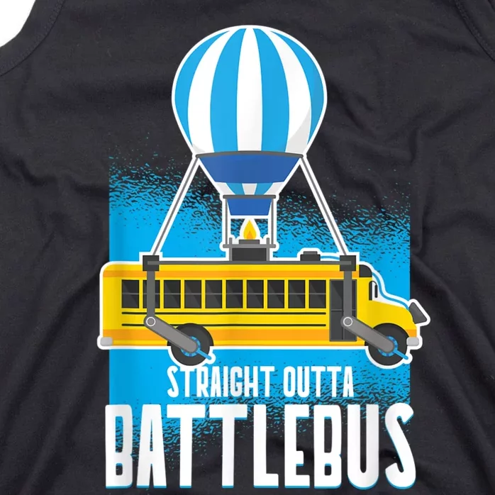 Straight Out The Battle Bus Gamer Video Tank Top