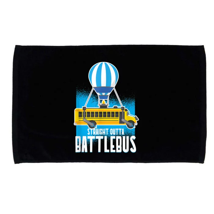 Straight Out The Battle Bus Gamer Video Microfiber Hand Towel