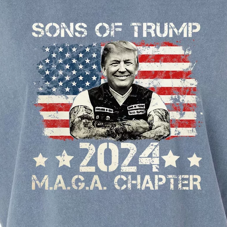 Sons Of Trump Maga Chapter 2024 Garment-Dyed Women's Muscle Tee