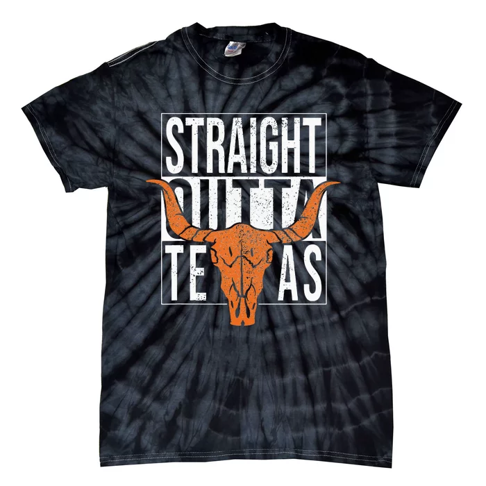 Straight Outta Texas 1845 For Proud Texans Tie-Dye T-Shirt