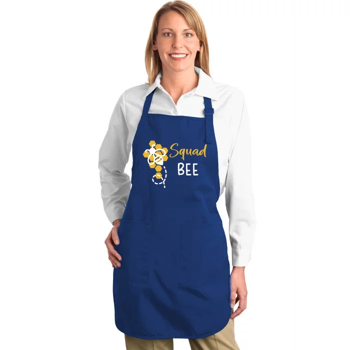 Squad Of The Bee 1st Birthday Outfit First Bee Day Family Gift Full-Length Apron With Pocket