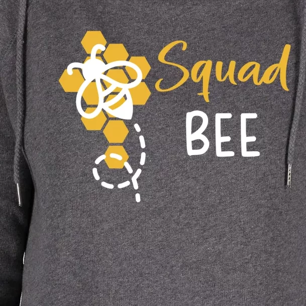 Squad Of The Bee 1st Birthday Outfit First Bee Day Family Gift Womens Funnel Neck Pullover Hood