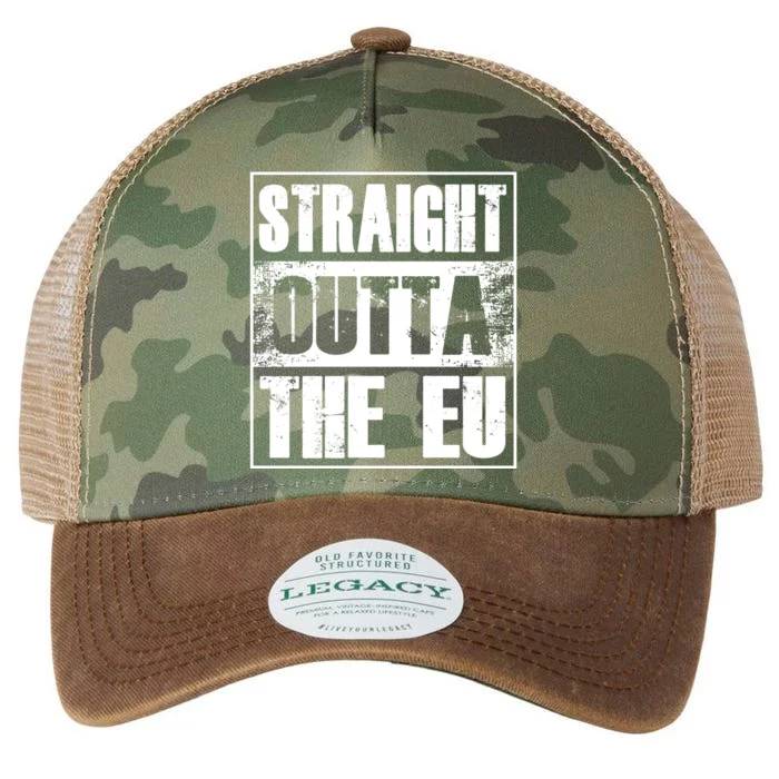 Straight Outta The Eu Europe Brexit England Politics Uk Gift Great Gift Legacy Tie Dye Trucker Hat