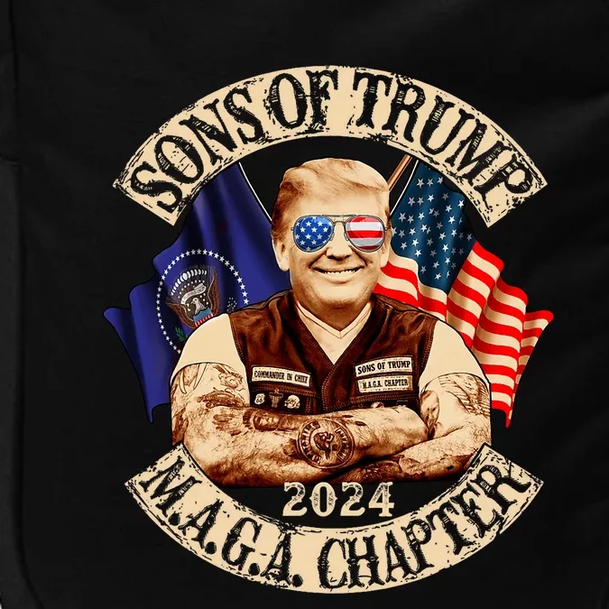 Sons Of Trump Maga Chapter 2024 Funny Impact Tech Backpack