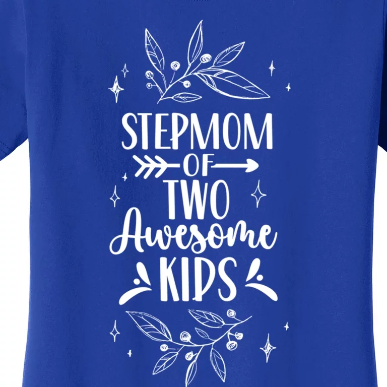 Stepmom Of Two Awesome Mother's Day Stepmother Mom Gift Women's T-Shirt