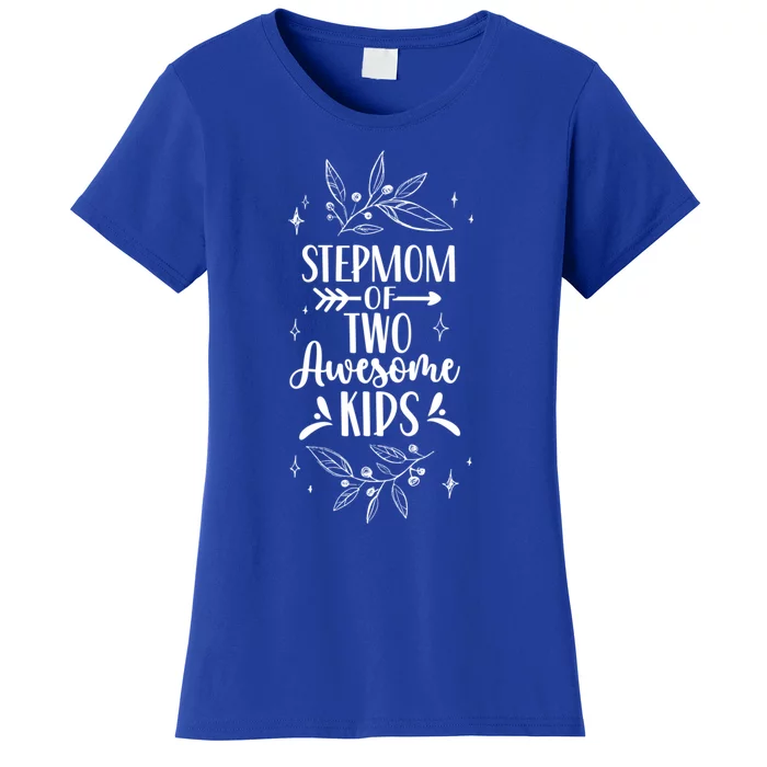 Stepmom Of Two Awesome Mother's Day Stepmother Mom Gift Women's T-Shirt