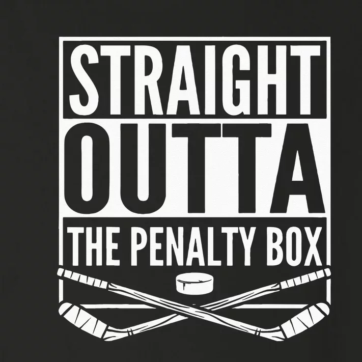 Straight Outta The Penalty Box Hockey Player Gift Hockey Toddler Long Sleeve Shirt