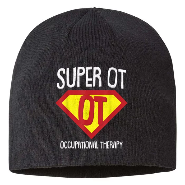 Superhero Occupational Therapy Cool Ota Therapist Gift 8 1/2in Sustainable Knit Beanie