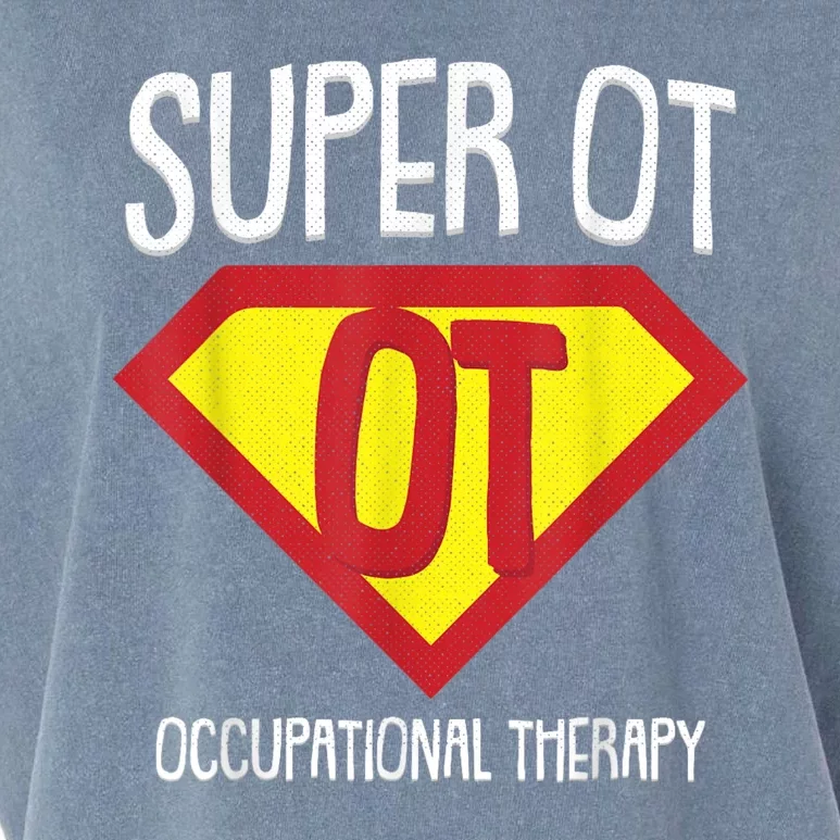 Superhero Occupational Therapy Cool Ota Therapist Gift Garment-Dyed Women's Muscle Tee