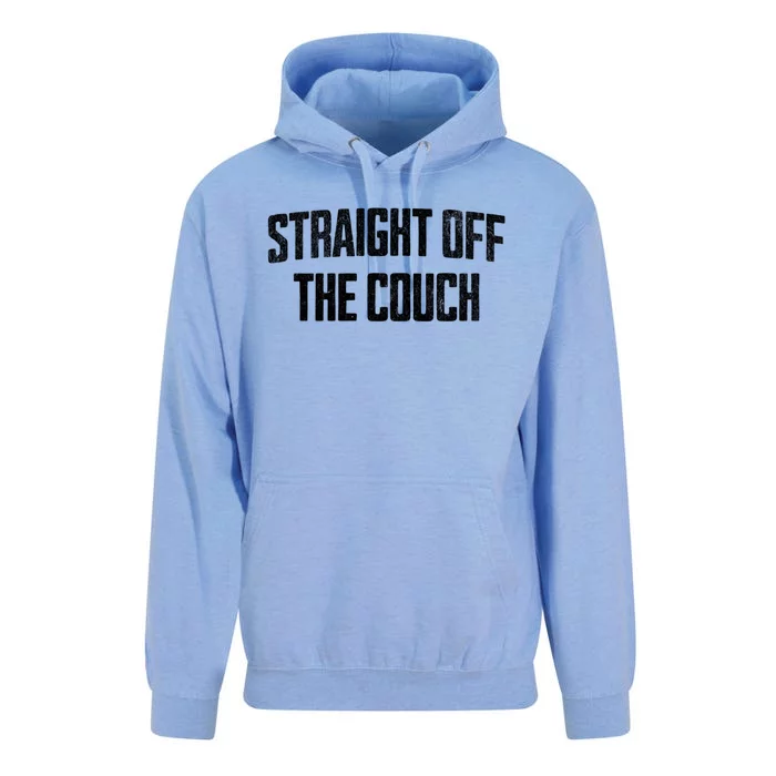 Straight Off The Couch Funny Football Offensive Lineman Unisex Surf Hoodie