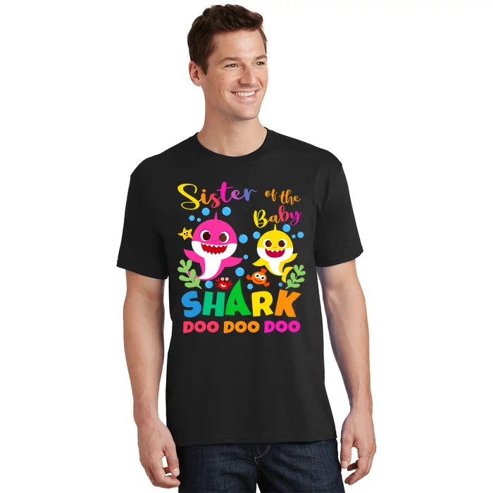 Sister Of The Shark Birthday Family Matching Birthday T-Shirt