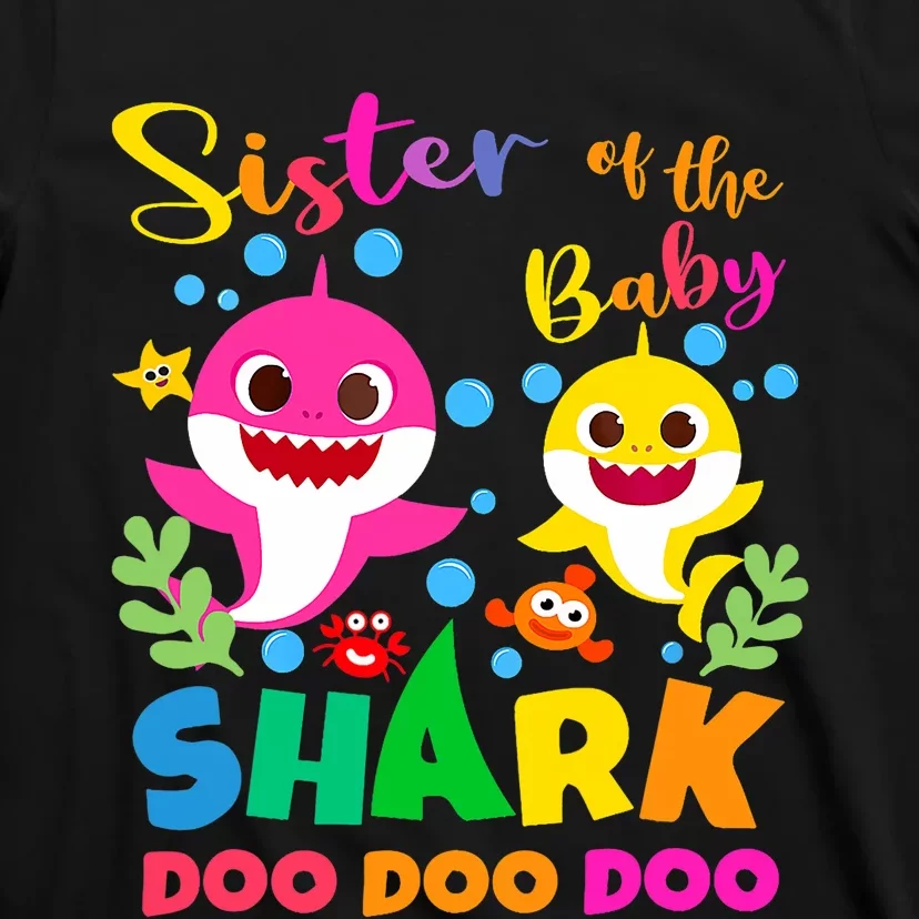 Sister Of The Shark Birthday Family Matching Birthday T-Shirt