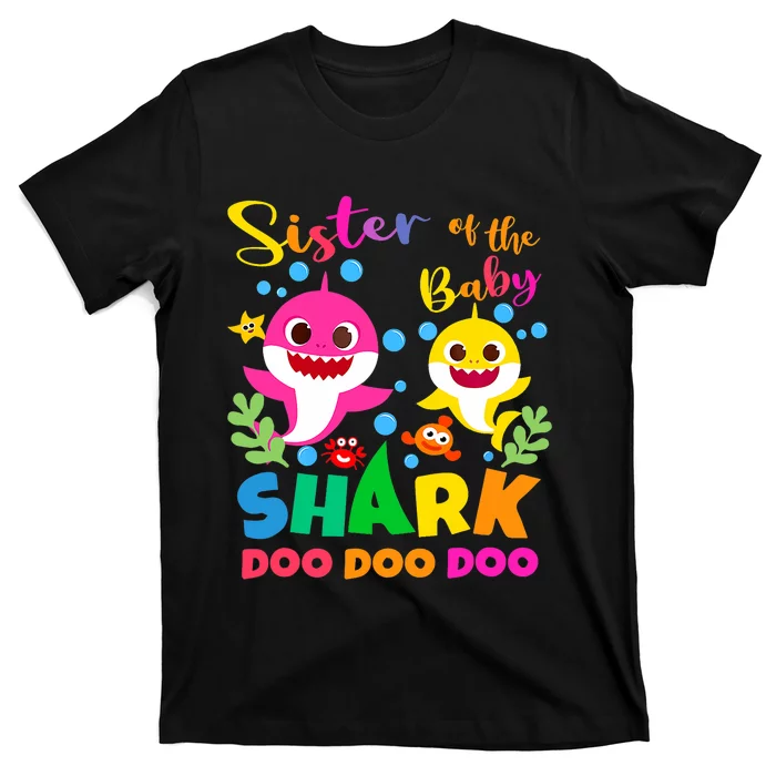 Sister Of The Shark Birthday Family Matching Birthday T-Shirt