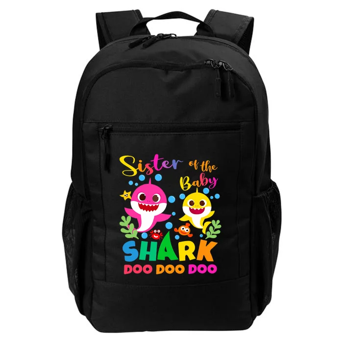 Sister Of The Shark Birthday Family Matching Birthday Daily Commute Backpack