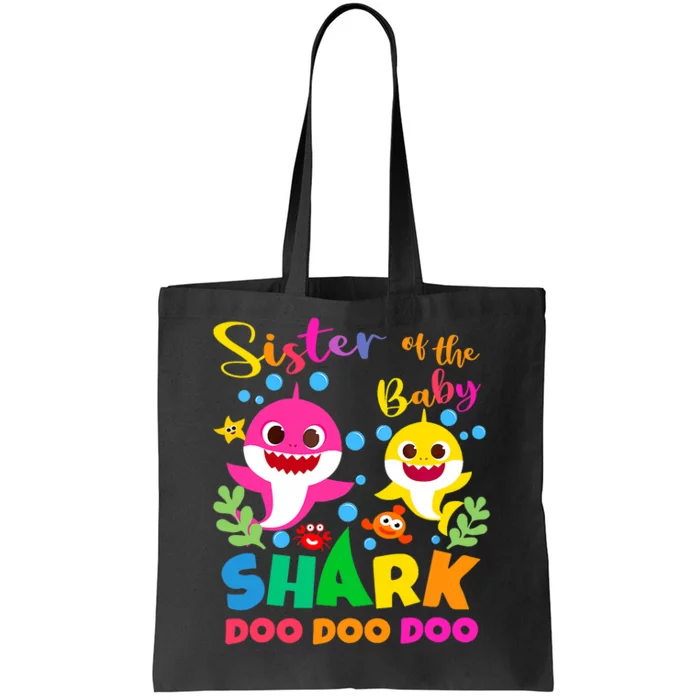 Sister Of The Shark Birthday Family Matching Birthday Tote Bag