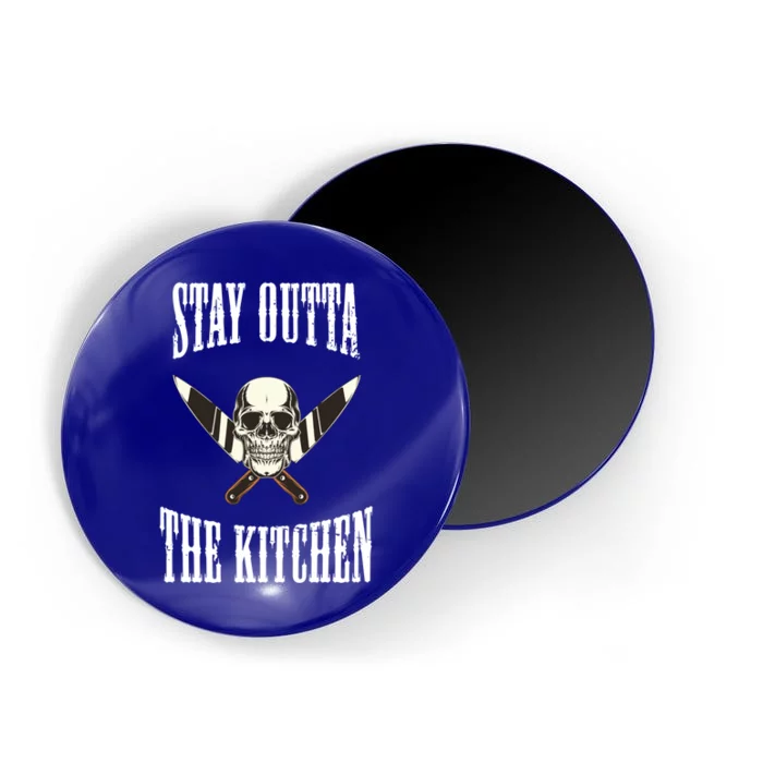 Stay Outta The Kitchen Cook Chef Cooking Skull Design Great Gift Magnet