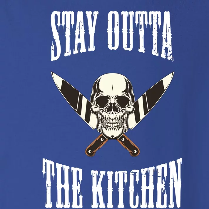 Stay Outta The Kitchen Cook Chef Cooking Skull Design Great Gift Toddler Long Sleeve Shirt