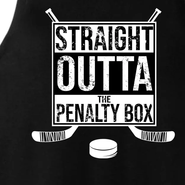 Straight Outta The Penalty Box Ladies Tri-Blend Wicking Tank