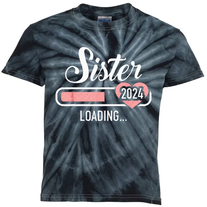 Sister Of The Birthday Cowboy Western Birthday Matching Kids Tie-Dye T-Shirt