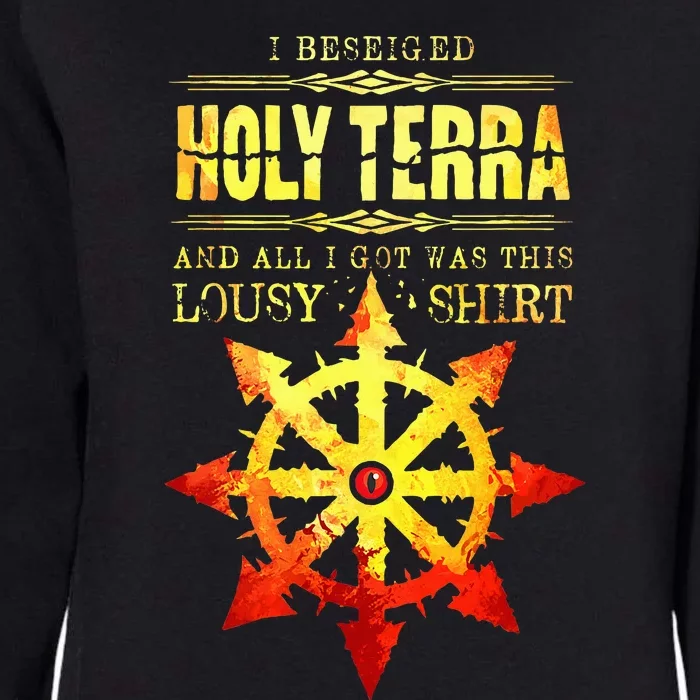 Siege of Terra Chaos Heresy Space Marine Womens California Wash Sweatshirt