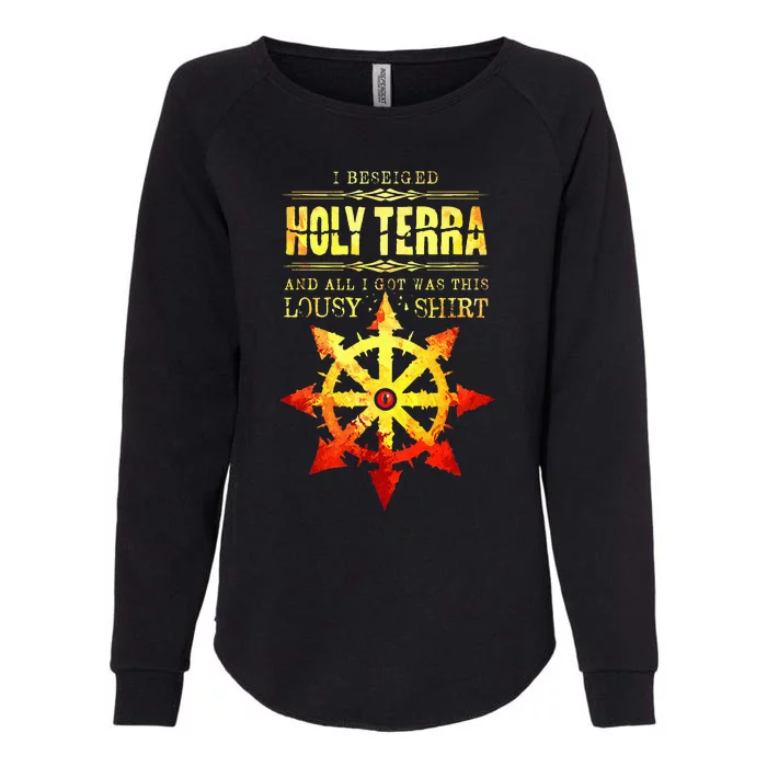 Siege of Terra Chaos Heresy Space Marine Womens California Wash Sweatshirt