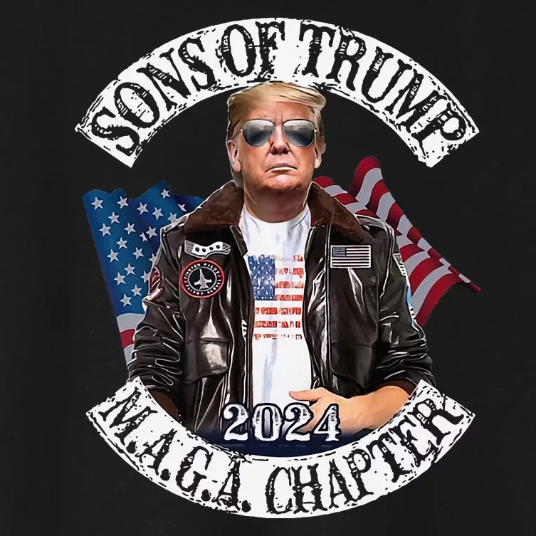 Sons Of Trump Maga Chapter 2024 Women's Crop Top Tee