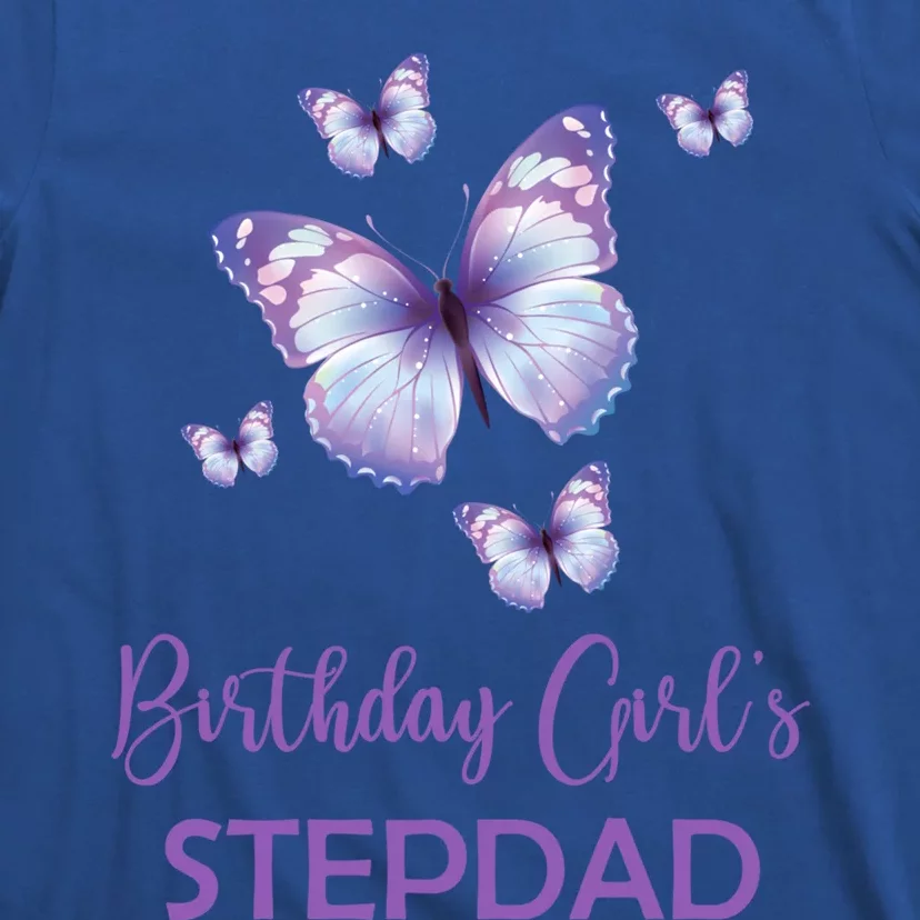 Stepdad Of The Birthday Butterfly Family 1st Birthday Gift T-Shirt