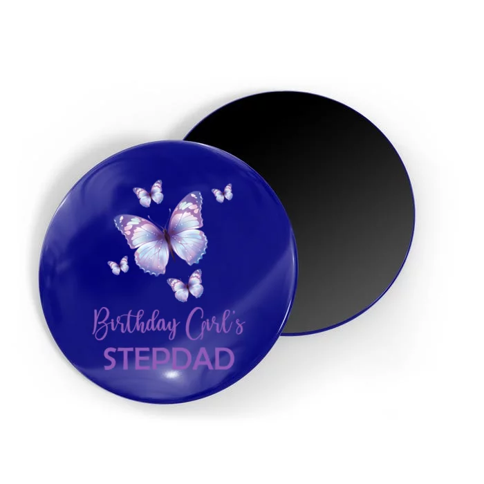 Stepdad Of The Birthday Butterfly Family 1st Birthday Gift Magnet