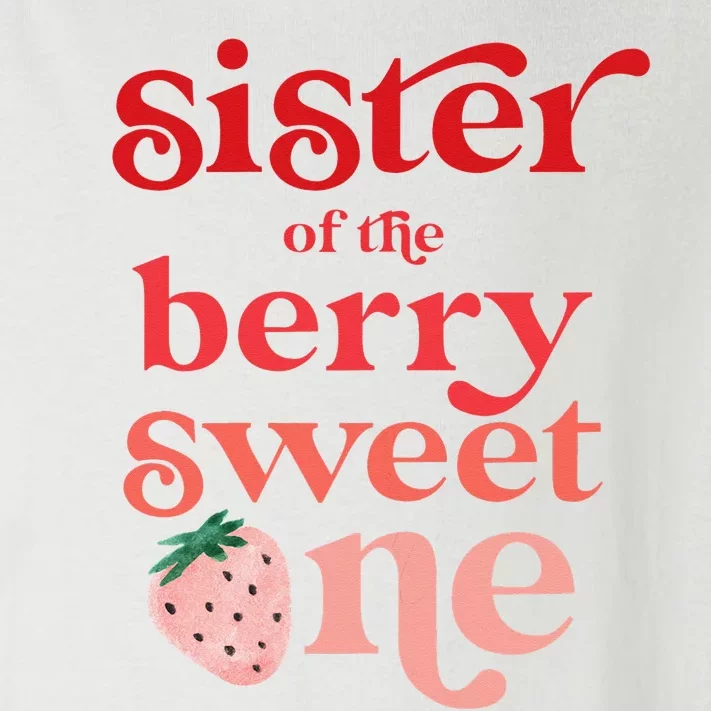 Sister of the Berry Sweet One Strawberry First Birthday 1st Toddler Long Sleeve Shirt