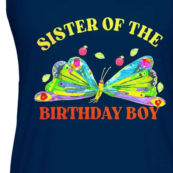 Sister Of The Birthday Hungry Caterpillar Family Ladies Essential Flowy Tank