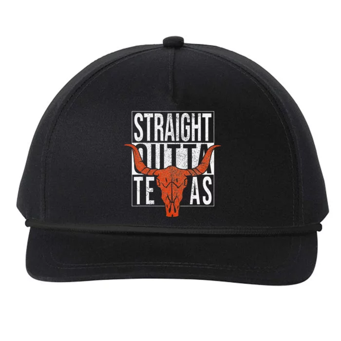 Straight Outta Texas 1845 For Proud Texans Snapback Five-Panel Rope Hat