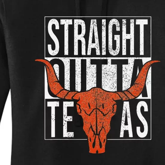 Straight Outta Texas 1845 For Proud Texans Women's Pullover Hoodie