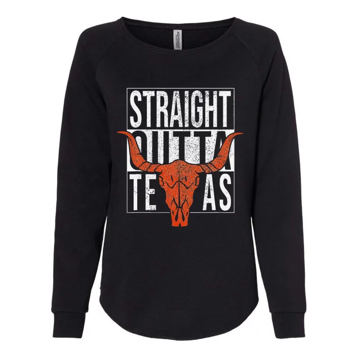 Straight Outta Texas 1845 For Proud Texans Womens California Wash Sweatshirt