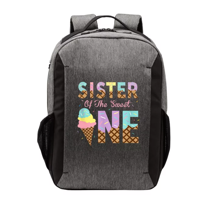 Sister Of The Sweet One Ice Cream 1st First Birthday Family Vector Backpack