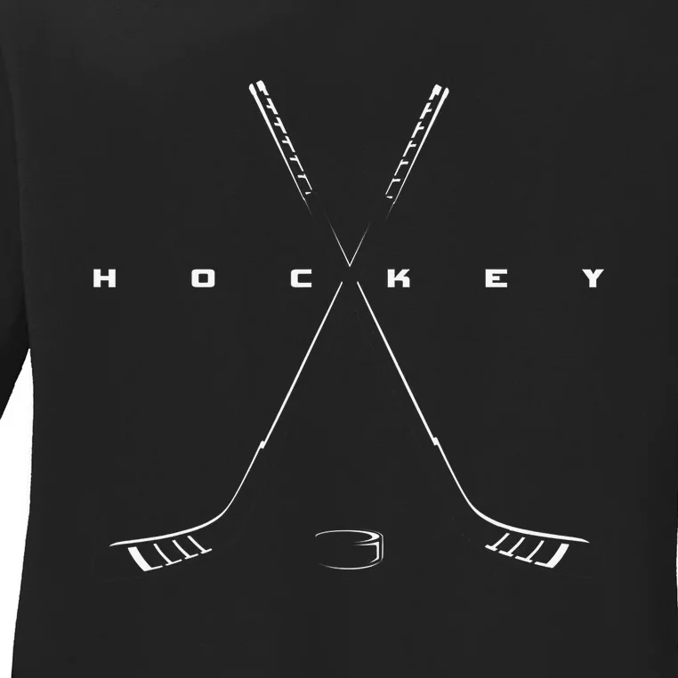 Straight Outta The Penalty Box Hockey Player Gift Hockey Ladies Long Sleeve Shirt