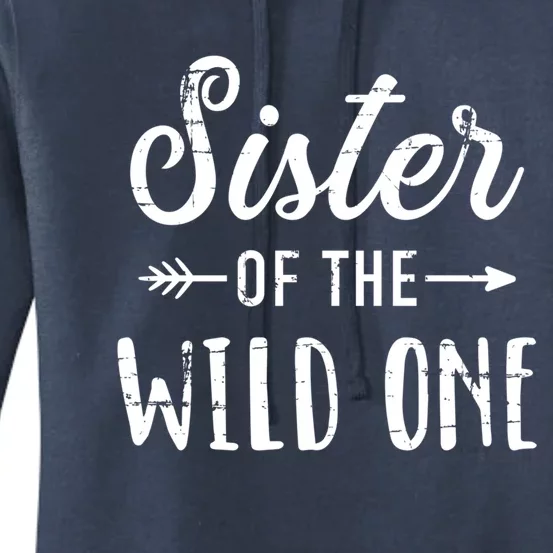 Sister Of The Wild One Daughter Matching Family Gift Women's Pullover Hoodie