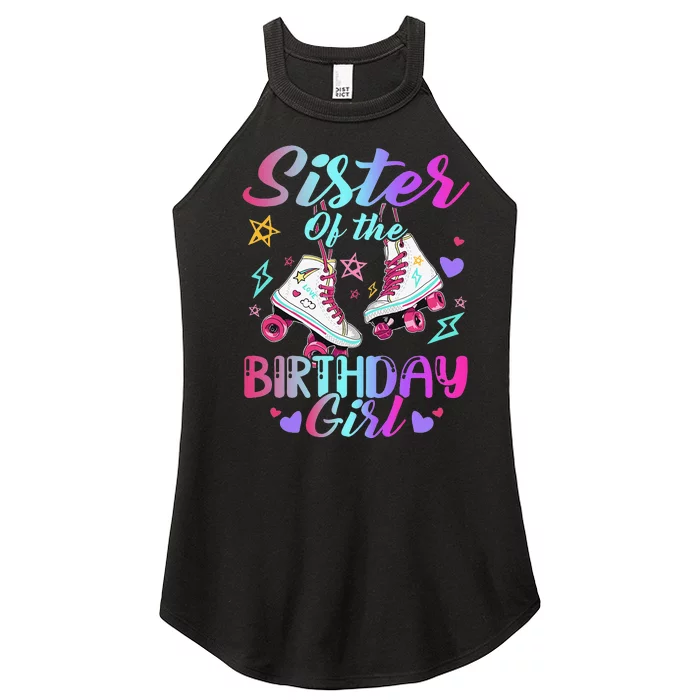 Sister Of The Birthday Rolling Birthday Roller Skates Women’s Perfect Tri Rocker Tank