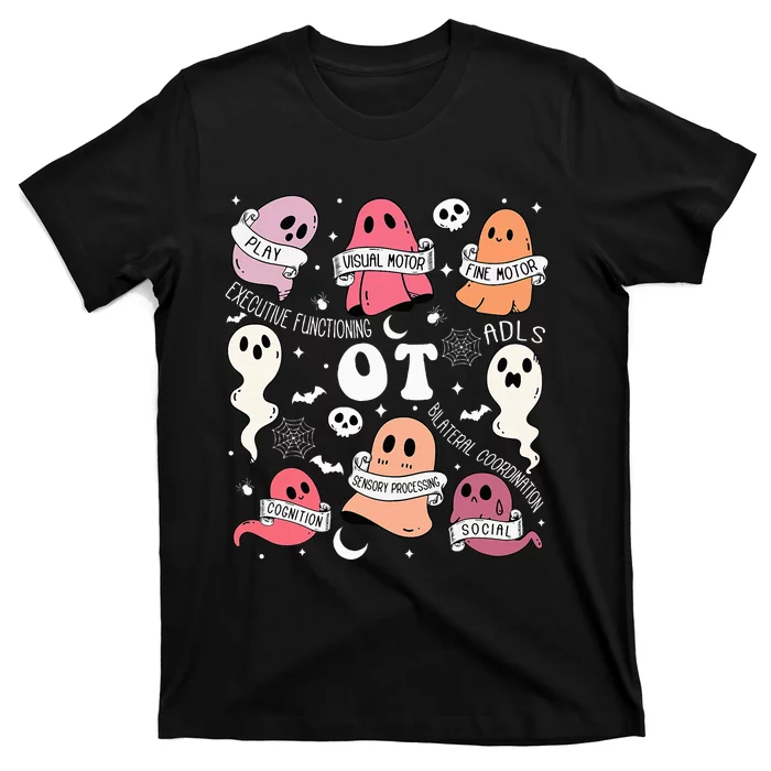 Spooktacular Occupational Therapy Halloween Ghosts T-Shirt