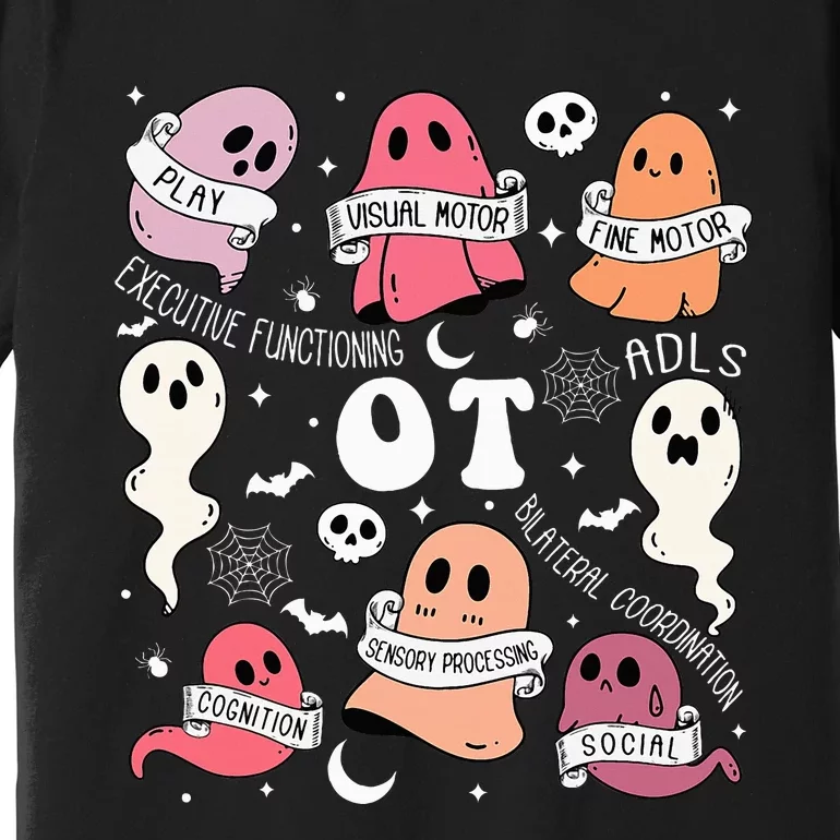 Spooktacular Occupational Therapy Halloween Ghosts Premium T-Shirt